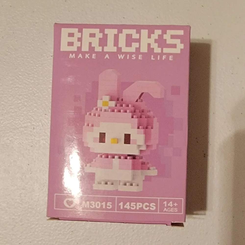 Sanrio Bricks Pink My Melody Style Mini Figure Building Set